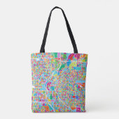 Bunte Denver-Karte Tasche (Rückseite)