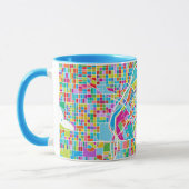 Bunte Denver-Karte Tasse (Links)