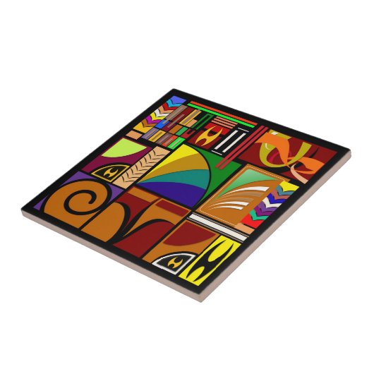 Bunte Designer-Fliesen Fliese (Seite)