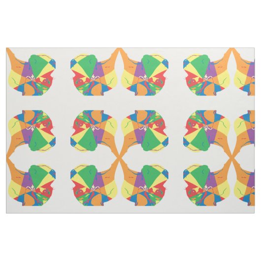 Bunte Deutsche Dogge Stoff (Fat Quarter (45,7 x 55,9 cm))