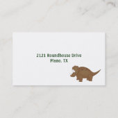 Bunte Dinosaurier-Mama-Karte Telefonnummerkarte (Rückseite)