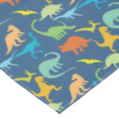 Bunte Dinosaurier Tischdecke (Schrägansicht)