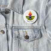 Bunte Diwali Lampe Diya Button (Beispiel)