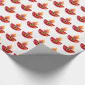 Bunte Diwali Lampe Diya Geschenkpapier (Ecke)
