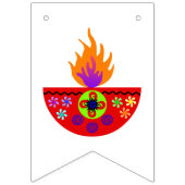 Bunte Diwali Lampe Diya Wimpelkette (Erste Fahne)
