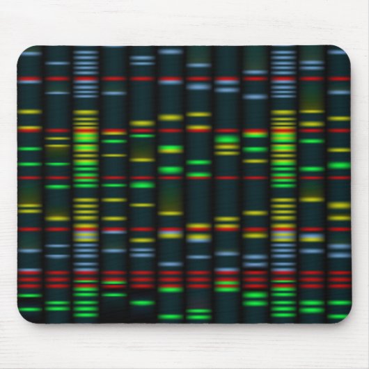 Bunte DNS-Fingerabdruckmethode Mousepad (Vorne)