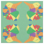 Bunte Dogge Stoff (Nahaufnahme)