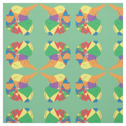 Bunte Dogge Stoff (Muster)