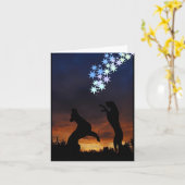 Bunte Doggenkarte Karte (Gelbe Blume)