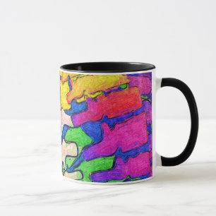 Bunte Dorn-Kunst-Tasse Tasse