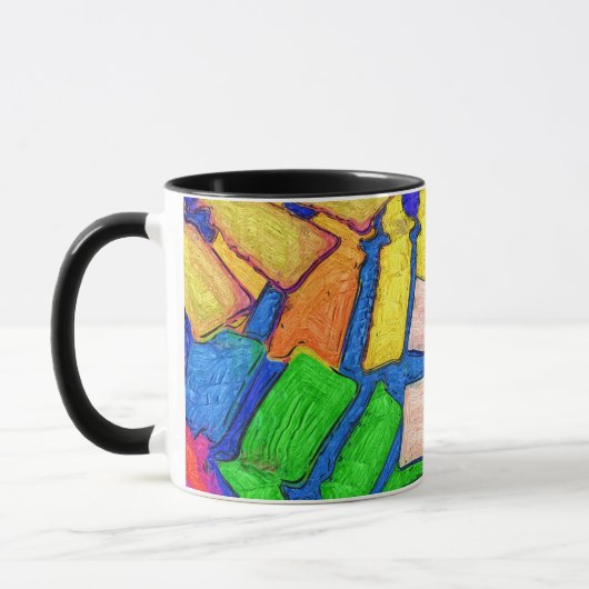Bunte Dorn-Kunst-Tasse Tasse (Links)