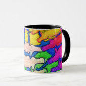 Bunte Dorn-Kunst-Tasse Tasse (VorderseiteRechts)