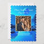 Bunte Drachen bei Hochzeiten in der Liebe Einladung (Rückseite)