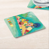 Bunte Dreiecke durch Wassily Kandinsky Rechteckiger Pappuntersetzer (angewinkelt)