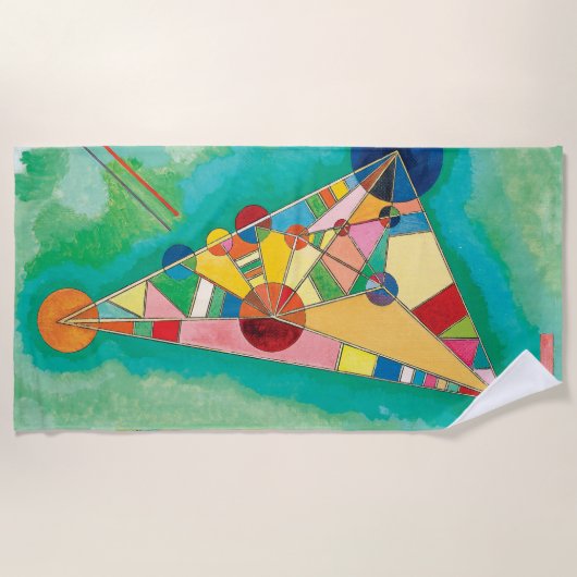 Bunte Dreiecke durch Wassily Kandinsky Strandtuch (Vorderseite)
