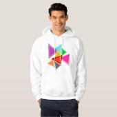 Bunte Dreiecke Hoodie (Vorne ganz)