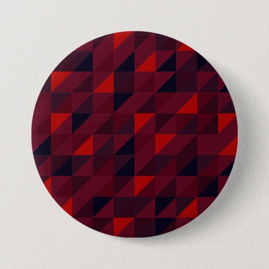 Bunte Dreieckmusterkunst Button (Vorderseite)