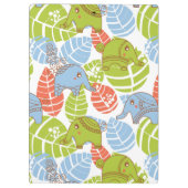 Bunte Dschungel-Elefanten Klemmbrett (Rückseite)