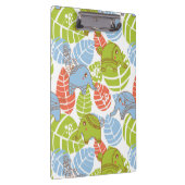 Bunte Dschungel-Elefanten Klemmbrett (Rechts)