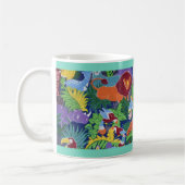 Bunte Dschungeltiere Kaffeetasse (Links)