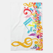 Bunte durcheinandergebrachte musikalische handtuch (Vertikal)