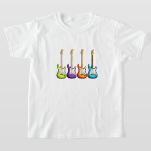 Bunte E-Gitarre T-Shirt