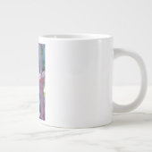 Bunte eclectus Papageien-Tasse Jumbo-Tasse (Rechts)
