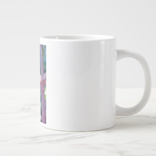 Bunte eclectus Papageien-Tasse Jumbo-Tasse (Rechts)