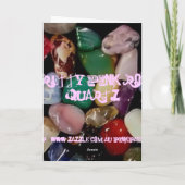 Bunte Edelstein-Steine Karte (Rückseite)