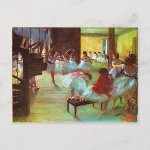 Bunte Edgar-Degas-Ballerina-Kunst Postkarte
