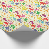 Bunte Eidechsen Geschenkpapier (Ecke)