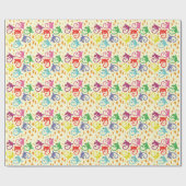 Bunte Eidechsen Geschenkpapier (Flach)
