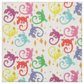 Bunte Eidechsen Stoff (Muster)