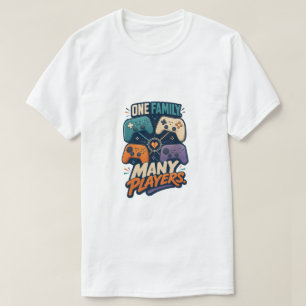 Bunte Eine Familie Viele Spieler T-Shirt