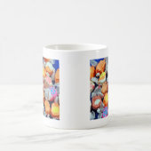 Bunte eingewickelte Taffysüßigkeit Kaffeetasse (Mittel)