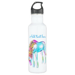 Bunte Einhornwasserflasche Edelstahlflasche