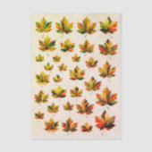Bunte Einzelne Herbstblätter FK9 Decoupage Seidenpapier (Vorderseite)