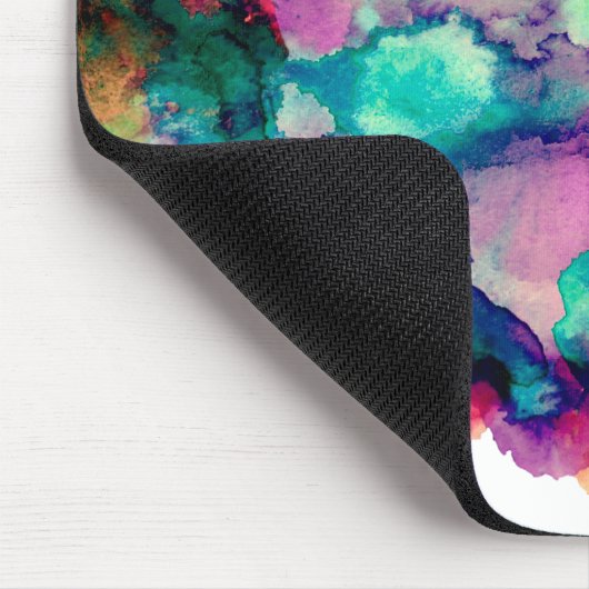 Bunte, einzigartige Aquarell-Farbe spritzt Mousepad (Ecke)