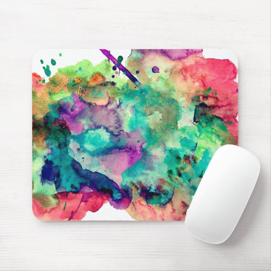 Bunte, einzigartige Aquarell-Farbe spritzt Mousepad (Mit Mouse)