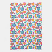 Bunte, einzigartige Blume Geschirrtuch (Vertikal)