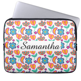 Bunte, einzigartige Blume Laptopschutzhülle