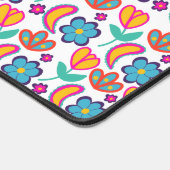 Bunte, einzigartige Blume Schreibtischunterlage (Ecke)