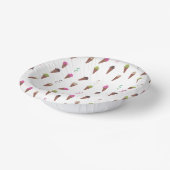 Bunte Eis-Papier-Party-Schalen Pappteller (Gewinkelt)