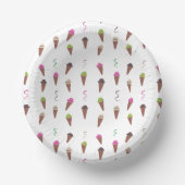 Bunte Eis-Papier-Party-Schalen Pappteller (Vorderseite)
