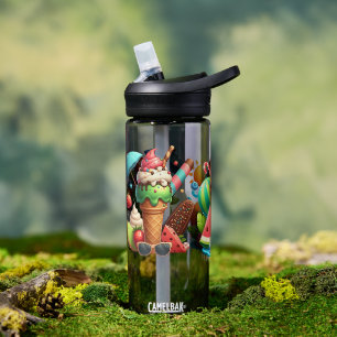 Bunte Eiscreme für Kinder Trinkflasche