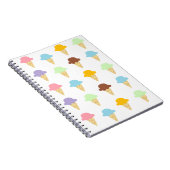 Bunte Eistüten Notizblock (Rechte Seite)