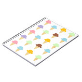 Bunte Eistüten Notizblock (Linke Seite)