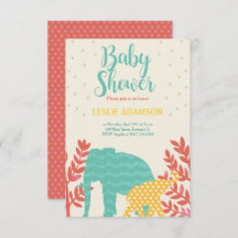 bunte Elefanten Babydusche