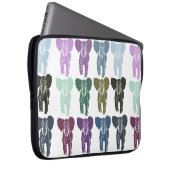 Bunte Elefanten Laptopschutzhülle (Vorne Rechts)