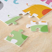 Bunte Elefanten Puzzle (Seite)